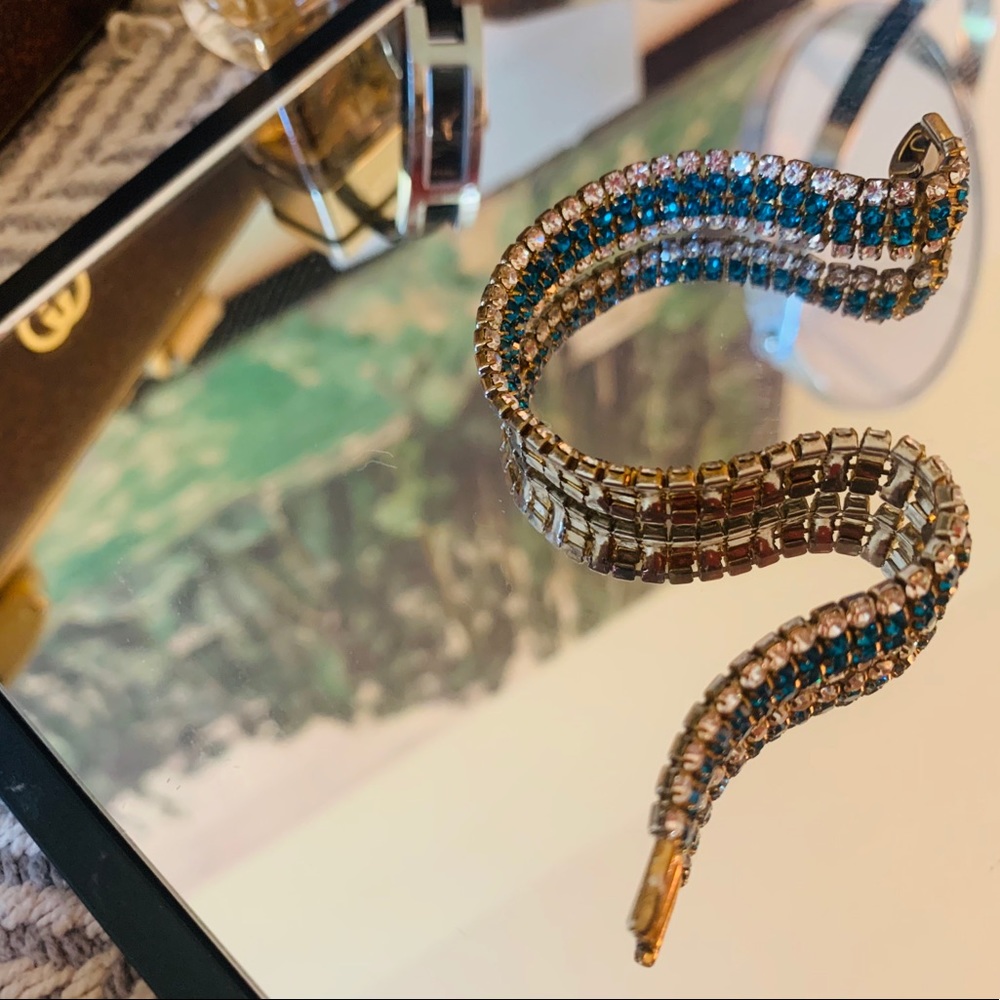 Crystal Lab Emerald / Zirconia Tennis Bracelet